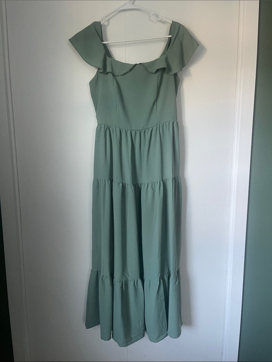 Dresses & Skirts - Sage Green Ruffle Tiered Maxi Dress